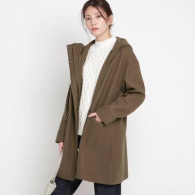 Dessin Ladies デッサン レディース の Classy 12月号掲載 ジャージメルトン フーデットコート通販 集英社happy Plus Store