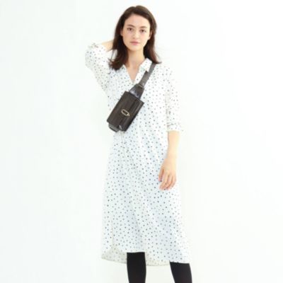 Indivi インディウ ィ の マシンウォッシュ ハンドペイント幾何柄ワンピース通販 集英社happy Plus Store