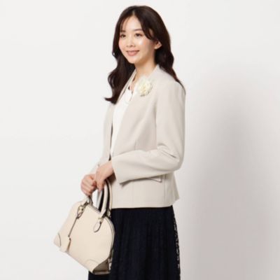 The Shop Tk Women ザ ショップ ティーケー レディース の 防汚 ダブルクロスストレッチvネックジャケット通販 集英社happy Plus Store