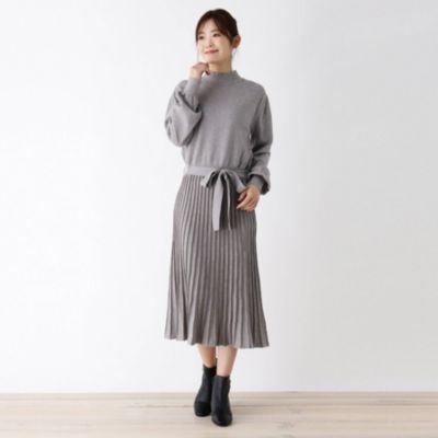 Pink Adobe ピンクアドベ の Web限定llサイズあり ドッキングニットワンピース通販 集英社happy Plus Store