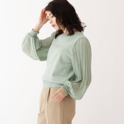 Ag By Aquagirl エージーバイアクアガール のシャーリングプリーツスリーブニット通販 Shop Marisol ショップマリソル