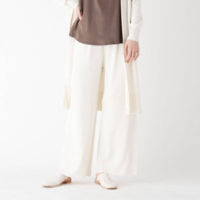 Opaque Clip オペーク ドット クリップ のラウンジストレッチニット ロングワイドパンツ Loungewear 通販 集英社happy Plus Store