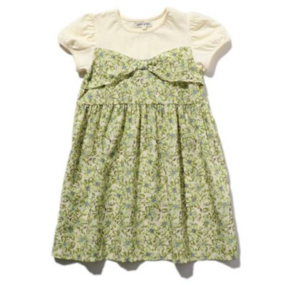 Shoo La Rue Kids シューラルー キッズ の 90 150cm フラワービスチェ切替ドッキングワンピース通販 Leeマルシェ