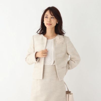 Opaque Clip オペーク ドット クリップ のdelegantツイードノーカラージャケット Web限定サイズ 通販 集英社happy Plus Store Opaque Clip オペーク ドット クリップ のdelegantツイードノーカラージャケット Web限定サイズ 通販 集英社happy Plus Store