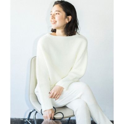 The Shop Tk Women ザ ショップ ティーケー レディース の畦編みボトルネック バックラウンドニット通販 集英社happy Plus Store