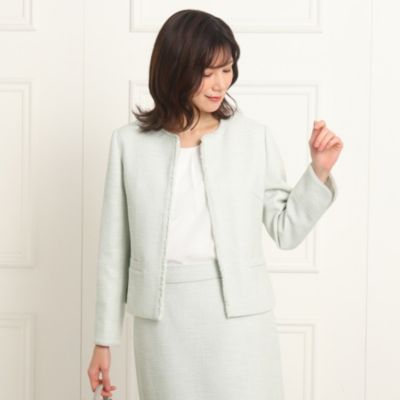 集英社HAPPY PLUS STOREDessin（Ladies）（デッサン：レディース）/【セットアップ可能】ノーカラージャケット＜S～L＞