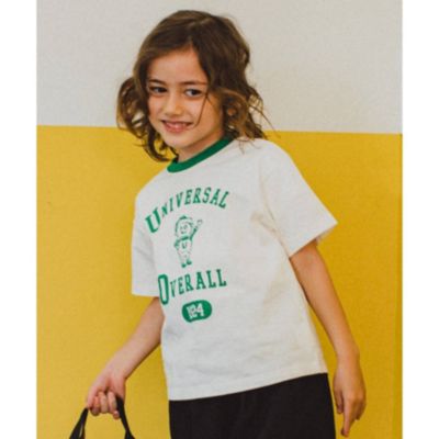 The Shop Tk Kids ティーケー サップキッド キッズ の 100 140 Universal Overall別注 リンガーロゴtシャツ通販 集英社happy Plus Store