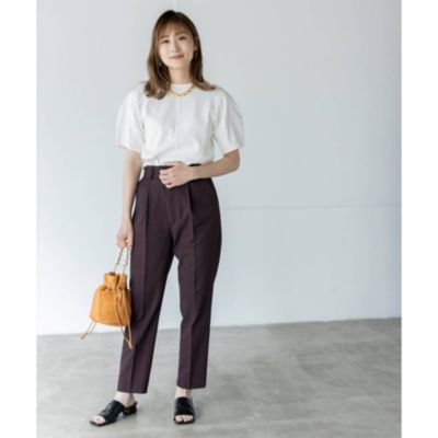 The Shop Tk Women ザ ショップ ティーケー レディース のツイルテーパードパンツ通販 集英社happy Plus Store