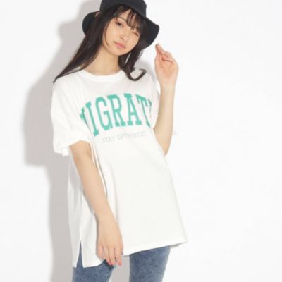 Pink Latte ピンクラテ のカレッジロゴbigtシャツワンピース通販 集英社happy Plus Store