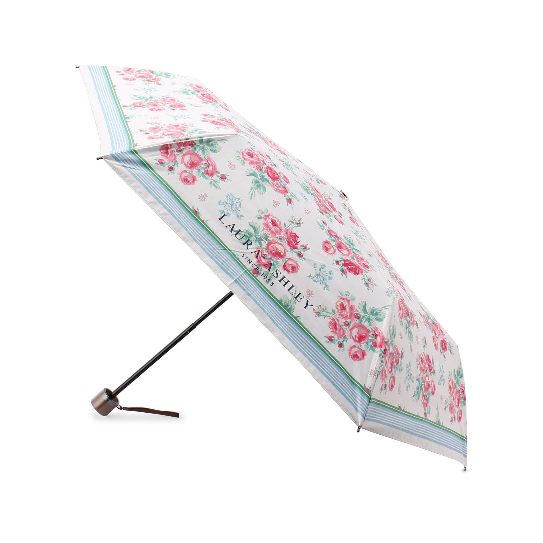  LAURA ASHLEY HOME(ローラアシュレイホーム)/バンチェッド ロージズ柄 折りたたみ傘