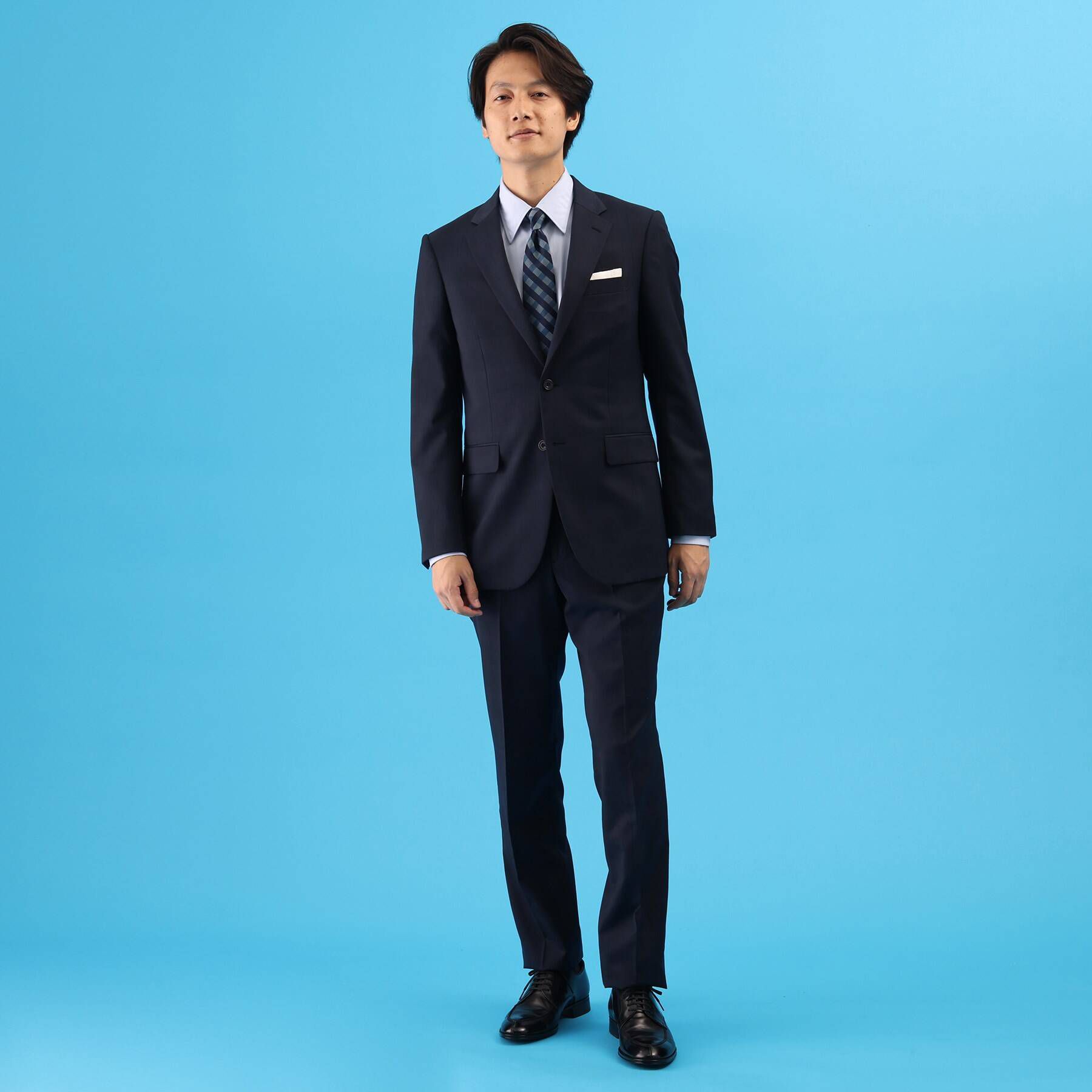 TAKEO KIKUCHI(タケオキクチ：メンズ)/チェック スーツ格安セール 着物　振袖　格安レンタル