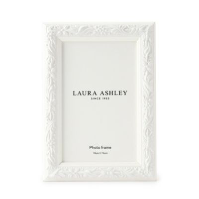 ＜集英社＞ LAURA ASHLEY HOME(ローラアシュレイホーム)/フォトフレーム 4×6 ホワイト