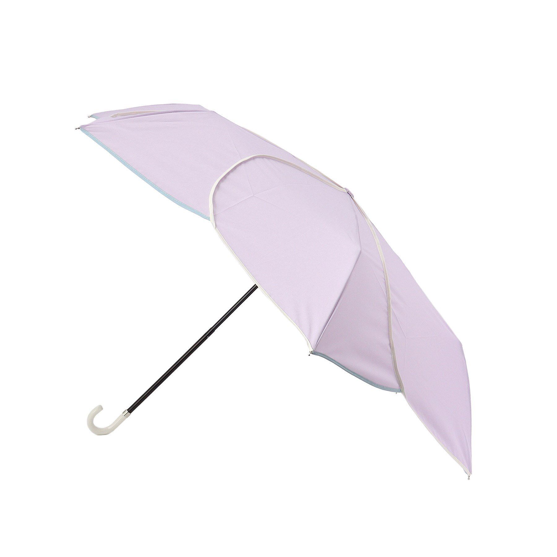  Dessin(Ladies)(デッサン：レディース)/【ギフトにも】【because】 バイカラーパイピング折りたたみ傘