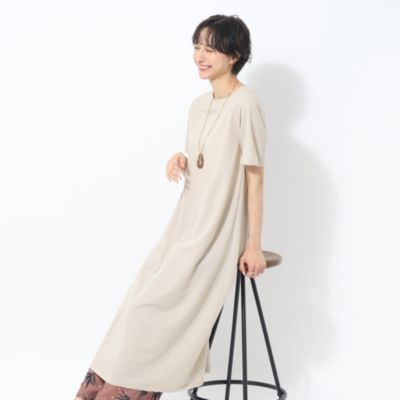 集英社HAPPY PLUS STORESHOO・LA・RUE（シューラルー）/【1枚着でも】体型カバーも叶う AラインTシャツワンピース