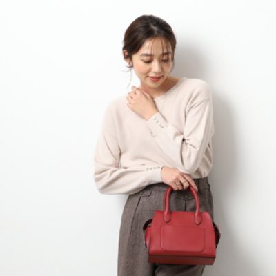 集英社HAPPY PLUS STORESHOO・LA・RUE/DRESKIP（シューラルー）/上品フェミニン 袖口ボタン ニット【SHOO WARM/吸湿発熱】