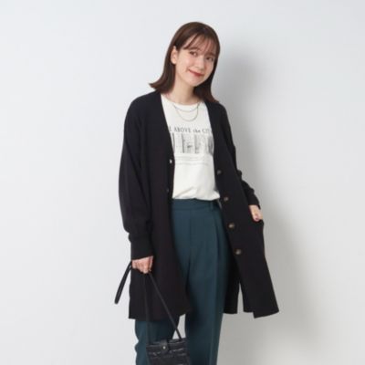 SHOO・LA・RUE(シューラルー)の大人の抜け感 カシミヤライク Vネック