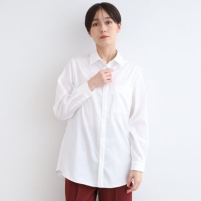 ＜集英社＞ INDIVI V.A.I(インディウ゛ィ)/【日本製／インポート素材／羽織り】ドレスシャツ