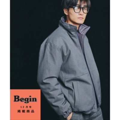 THE SHOP TK(Men) 【Begin 12月号掲載】サーモライトリバーシブルスタンドカラーブルゾン