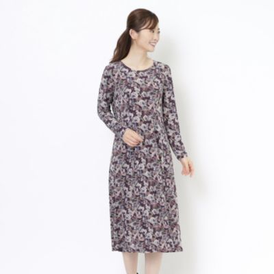 LAURA ASHLEY 【限定40着！！/WEB限定/洗える】オンドルローズ柄 ワンピース