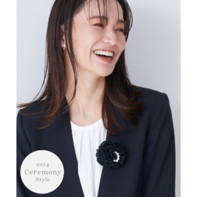 集英社HAPPY PLUS STORETHE SHOP TK（Women）（ザ ショップ ティーケー：レディース）/【セレモニー/入卒】コットンパールコサージュ