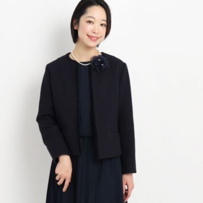 集英社HAPPY PLUS STOREDessin（Ladies）（デッサン：レディース）/【入卒／セレモニー】ツィード クルーネック ジャケット