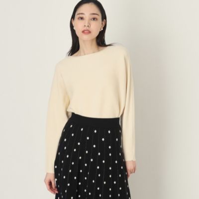 集英社HAPPY PLUS STORETHE SHOP TK（Women）（ザ ショップ ティーケー：レディース）/【すっきりキレイ】リブ編みドルマンニット/手洗い可