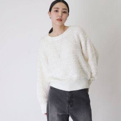 集英社HAPPY PLUS STORETHE SHOP TK（Women）（ザ ショップ ティーケー：レディース）/ふんわり×ラメニット【手洗い可】