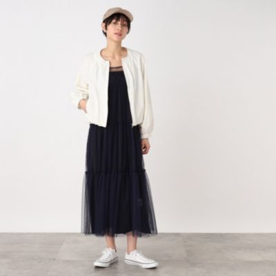 集英社HAPPY PLUS STORETHE SHOP TK（Women）（ザ ショップ ティーケー：レディース）/【SETアイテム】チュールレイヤードワンピース/手洗い可