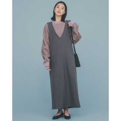 集英社HAPPY PLUS STORETHE SHOP TK（Women）（ザ ショップ ティーケー：レディース）/【人気No.1！】バッククロスジャンスカ/洗濯機OK