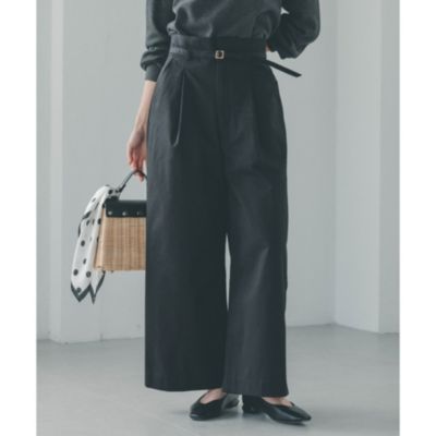 集英社HAPPY PLUS STORETHE SHOP TK（Women）（ザ ショップ ティーケー：レディース）/チノワイドパンツ【手洗い可】