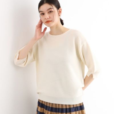 集英社HAPPY PLUS STORETHE SHOP TK（Women）（ザ ショップ ティーケー：レディース）/【UVケア/さらさら/洗える】ヘルシーニット