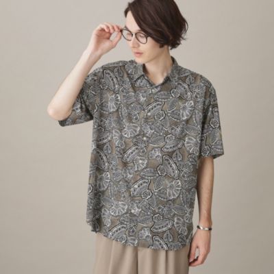 集英社HAPPY PLUS STORETHE SHOP TK（Men）（ザ ショップ ティーケー：メンズ）/ボタニカルプリント半袖シャツ