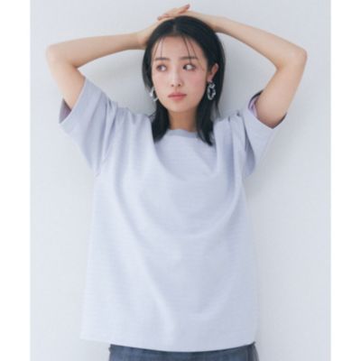 THE SHOP TK(Men) 【ユニセックスでオススメ】ポンチシャドーボーダー半袖Tシャツ