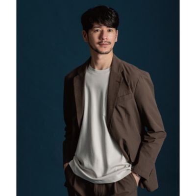 集英社HAPPY PLUS STORETHE SHOP TK（Men）（ザ ショップ ティーケー：メンズ）/【吸水速乾/セットアップ可】シアサッカーメッシュジャケット