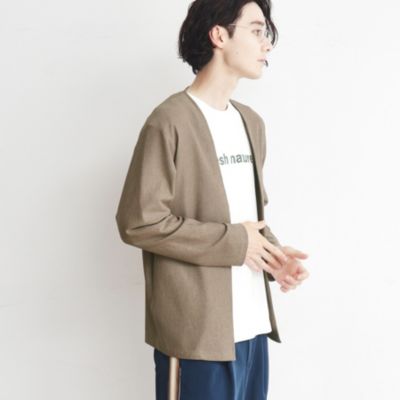 集英社HAPPY PLUS STORETHE SHOP TK（Men）（ザ ショップ ティーケー：メンズ）/【速乾／通気性◎／セットアップ可】シャリルジャージカーディガン