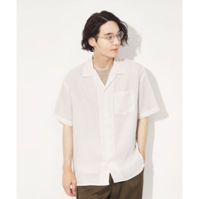 集英社HAPPY PLUS STORETHE SHOP TK（Men）（ザ ショップ ティーケー：メンズ）/【通気性◎/軽量】カラミシアーシャツ ストライプ／プレーン