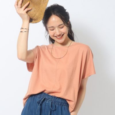 集英社HAPPY PLUS STORESHOO・LA・RUE（シューラルー）/【洗える】インでもアウトでも 裾タックデザイントップス