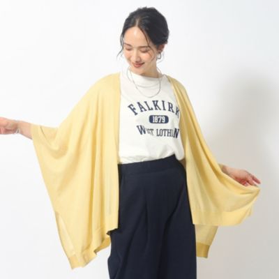 集英社HAPPY PLUS STORESHOO・LA・RUE（シューラルー）/【洗える】上品なシアー感 ポンチョ風カーディガン