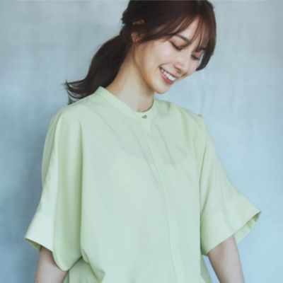 集英社HAPPY PLUS STORETHE SHOP TK（Women）（ザ ショップ ティーケー：レディース）/【再登場／魅せる体型カバー服／洗える】ボイルドルマンブラウス