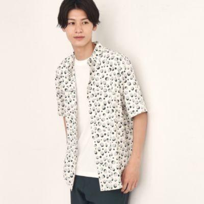 集英社HAPPY PLUS STORETHE SHOP TK（Men）（ザ ショップ ティーケー：メンズ）/ドットプリント半袖シャツ