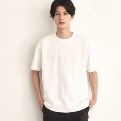 集英社HAPPY PLUS STORETHE SHOP TK（Men）（ザ ショップ ティーケー：メンズ）/ジオメトリックリンクス半袖Tシャツ