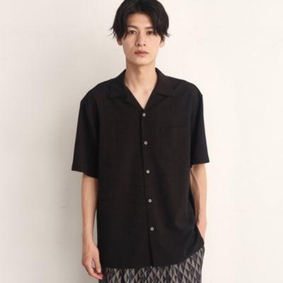 集英社HAPPY PLUS STORETHE SHOP TK（Men）（ザ ショップ ティーケー：メンズ）/楊柳オープンカラー半袖シャツ