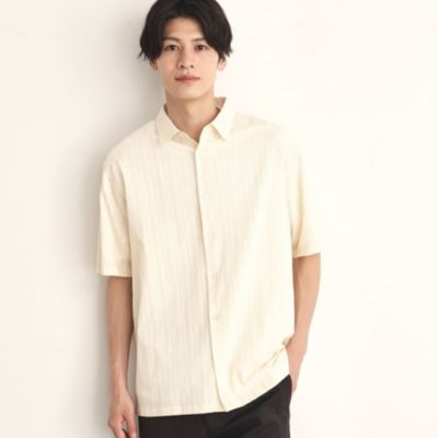 集英社HAPPY PLUS STORETHE SHOP TK（Men）（ザ ショップ ティーケー：メンズ）/コットンレース半袖シャツ