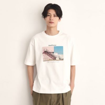 集英社HAPPY PLUS STORETHE SHOP TK（Men）（ザ ショップ ティーケー：メンズ）/オーガニックコットンFrenchフォトTシャツ