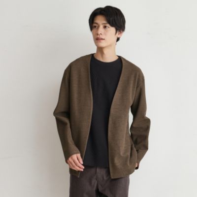 集英社HAPPY PLUS STORETHE SHOP TK（Men）（ザ ショップ ティーケー：メンズ）/バルキータッチノーカラーカーディガン