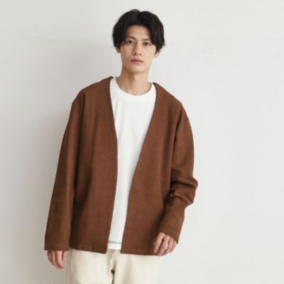 集英社HAPPY PLUS STORETHE SHOP TK（Men）（ザ ショップ ティーケー：メンズ）/バルキータッチノーカラーカーディガン