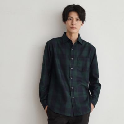 集英社HAPPY PLUS STORETHE SHOP TK（Men）（ザ ショップ ティーケー：メンズ）/【シワになりにくい】マウントネルシャツ