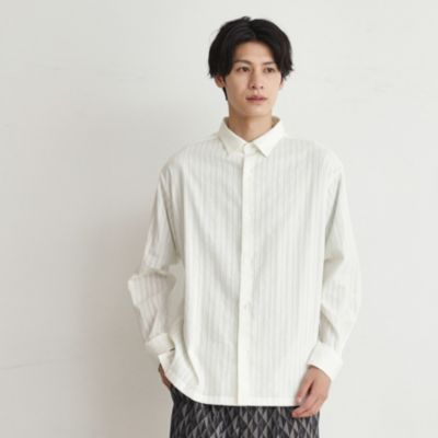 集英社HAPPY PLUS STORETHE SHOP TK（Men）（ザ ショップ ティーケー：メンズ）/コットンレース長袖シャツ