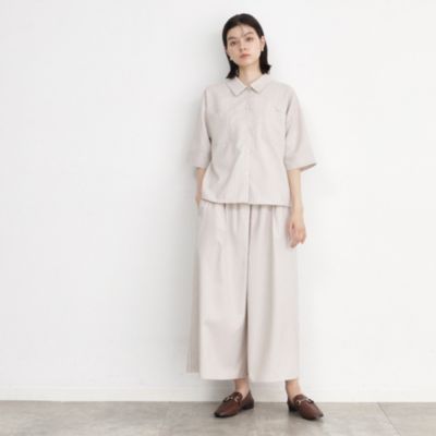 集英社HAPPY PLUS STORETHE SHOP TK（Women）（ザ ショップ ティーケー：レディース）/【ワンピ―ス風/スタイルUP】シャツ×パンツセットアップ/洗濯機OK