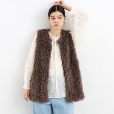 集英社HAPPY PLUS STORETHE SHOP TK（Women）（ザ ショップ ティーケー：レディース）/【ヒルナンデス！で紹介】【旬なスタイル/ふわふわ】アソートファーベスト